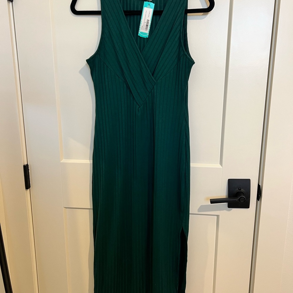 Kaileigh Deep Green Midi Dress